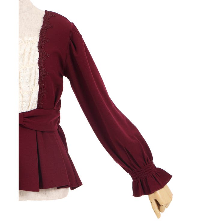ウエストリボンカットソーPO[品番：IGAW0000312]｜axes femme 