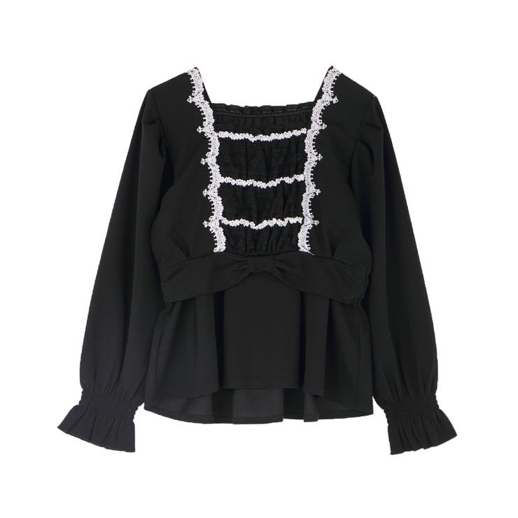 ウエストリボンカットソーPO[品番：IGAW0000312]｜axes femme
