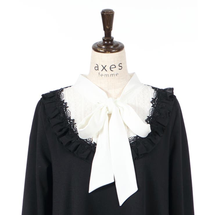 ボウタイAラインカットOP[品番：IGAW0000491]｜axes femme