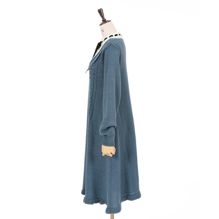 ブロッキングニットワンピース[品番：IGAW0001147]｜axes femme
