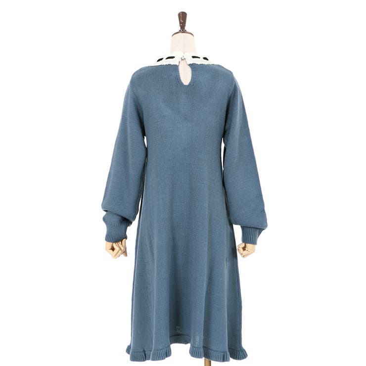 ブロッキングニットワンピース[品番：IGAW0001147]｜axes femme