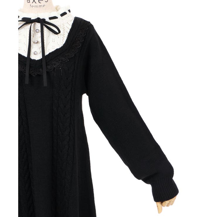 ブロッキングニットワンピース 品番 Igaw Axes Femme アクシーズファム のレディースファッション通販 Shoplist ショップリスト
