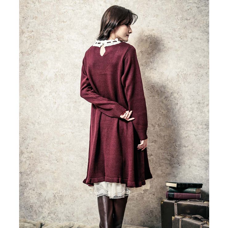 ブロッキングニットワンピース[品番：IGAW0001147]｜axes  femme（アクシーズファム）のレディースファッション通販｜SHOPLIST（ショップリスト）