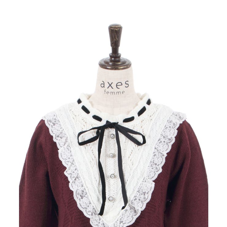 楽天市場】【SALE／20%OFF】axes femme kids W編み上げニット