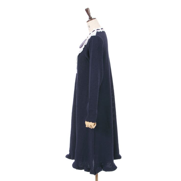 フリルニットワンピース[品番：IGAW0002839]｜axes femme