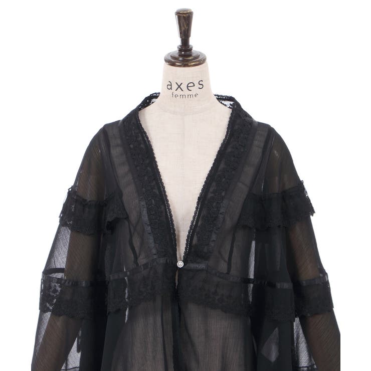 セール(SALE)開催中！ファッション通販 楊柳シフォンレースショール[品番：IGAW0003366]｜axes femme 小物