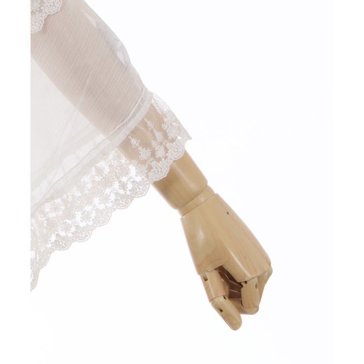 楊柳シフォンレースショール[品番：IGAW0003366]｜axes femme