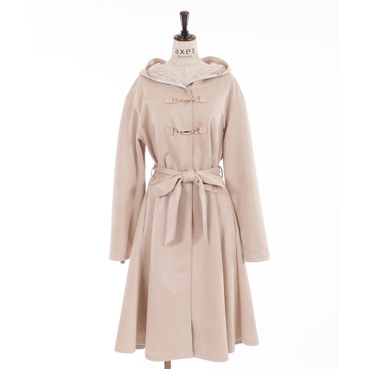 ビット付フードコーディガン[品番：IGAW0001341]｜axes femme