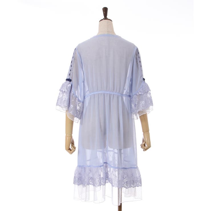 ★セール／即発♪★BCBGMAXAZRIA アップリケチュールガウン★ 楽天市場】【マラソン期間中 5%OFFクーポン】GRAXIA 透け感