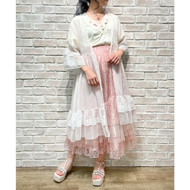 未使用♡mysticレースガウン♡ mystic - 今季新作❁﻿ミスティック レース×刺繍ガウン ワンピースの