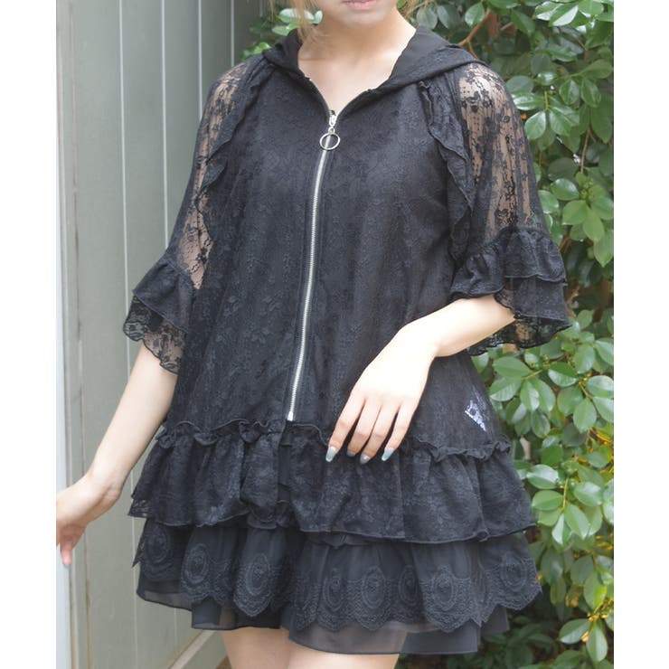 黒 | レースパーカー | axes femme