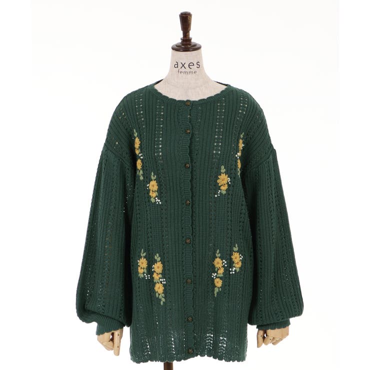 HideandSeek ビッグ刺繍 スナップボタン 比翼 ワークロングコート L dc-aw24-bl-02-