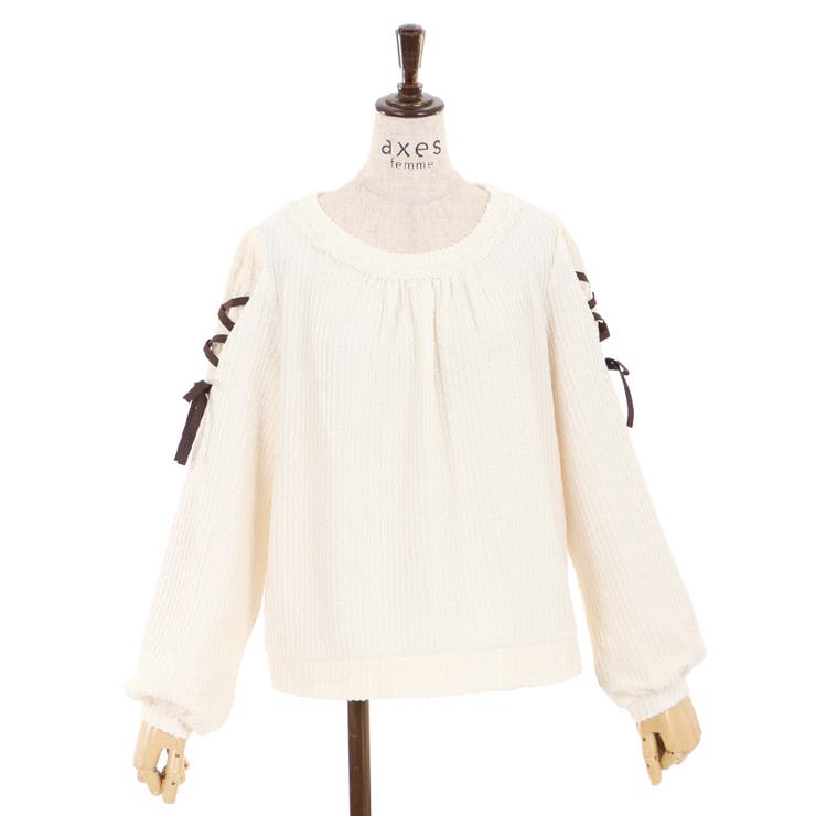 袖レースアップPO[品番：IGAW0000320]｜axes femme