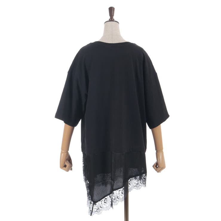 レースドッキングＴシャツ | axes femme | 詳細画像11 