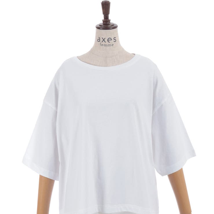 レースドッキングＴシャツ | axes femme | 詳細画像19 