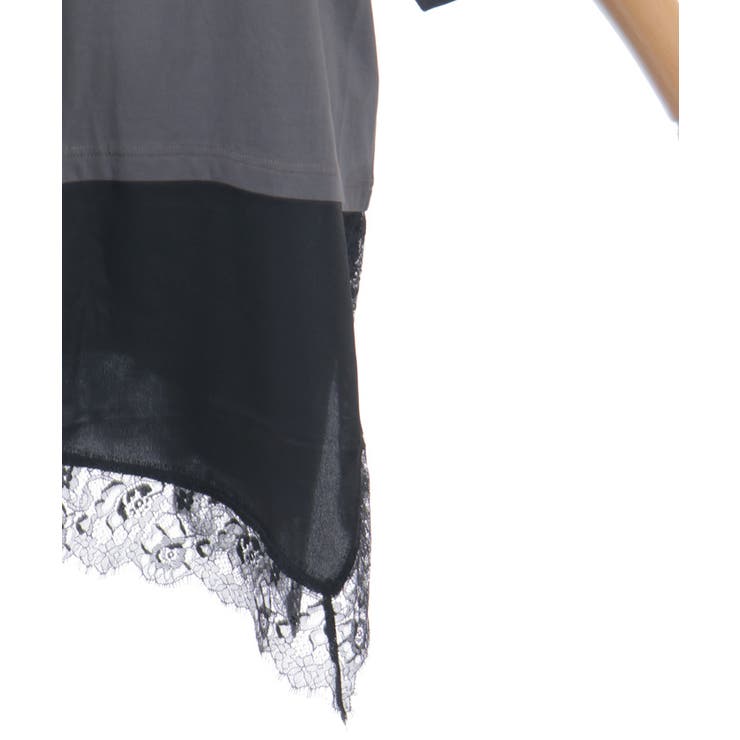 レースドッキングＴシャツ | axes femme | 詳細画像6 
