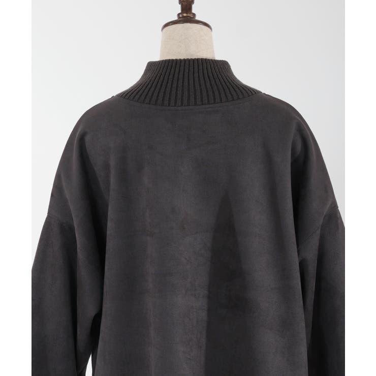 ジップスエードポンチプルオーバー[品番：IGAW0004246]｜axes femme