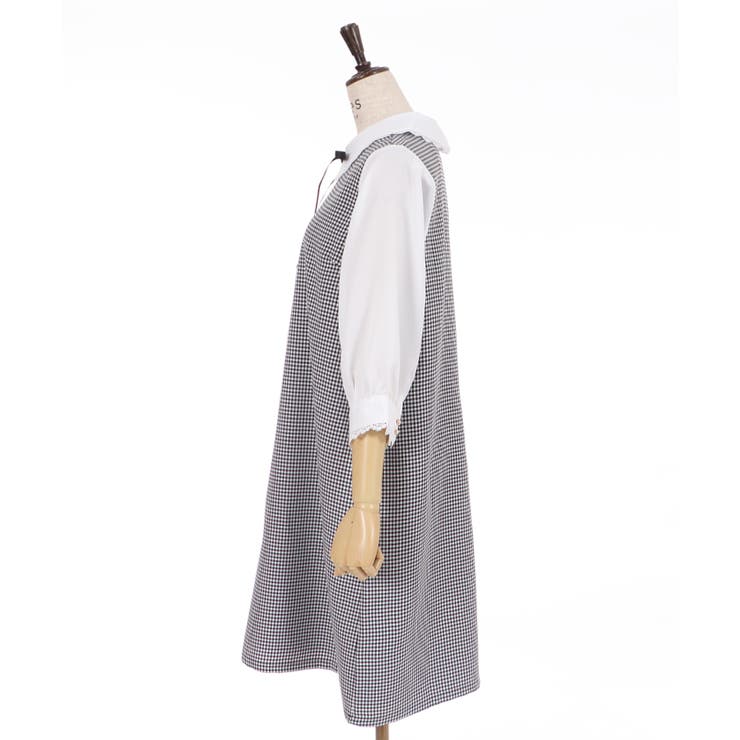襟付きサックワンピース[品番：IGAW0001662]｜axes femme