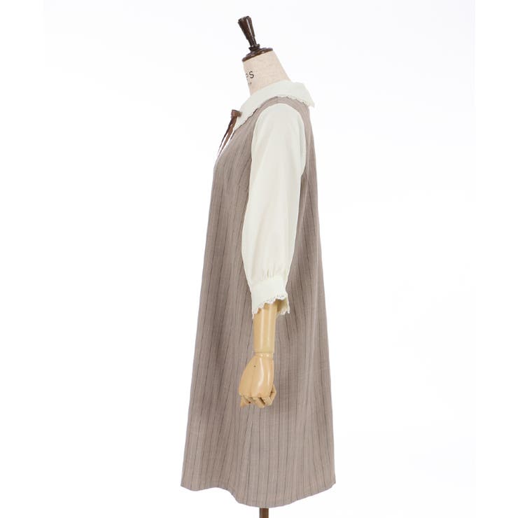 襟付きサックワンピース[品番：IGAW0001662]｜axes femme