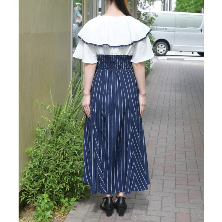 フリルドッキングワンピ | axes femme | 詳細画像3 
