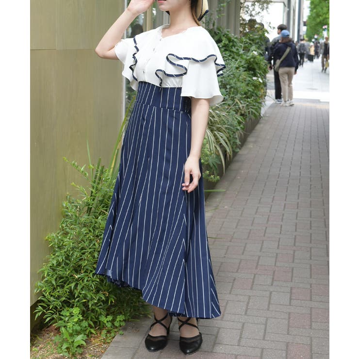 フリルドッキングワンピ | axes femme | 詳細画像4 