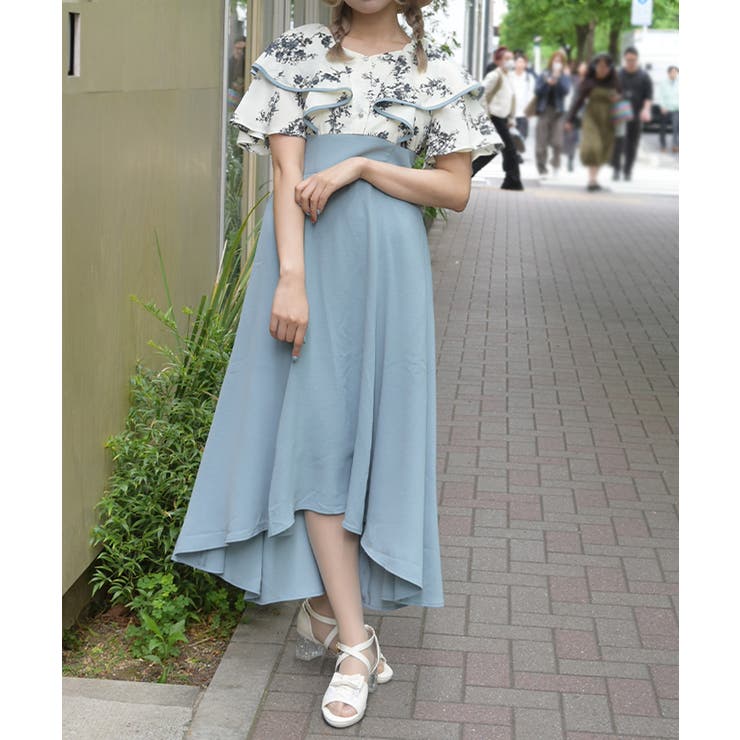 フリルドッキングワンピ | axes femme | 詳細画像7 