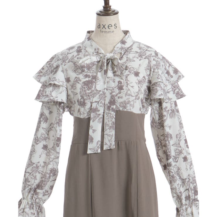 ボウタイドッキングワンピース | axes femme | 詳細画像12