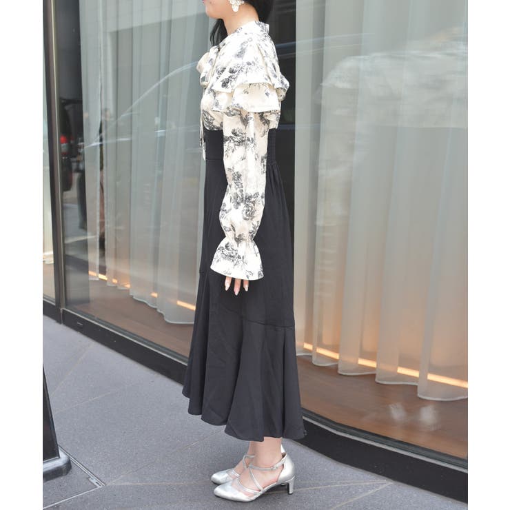 ボウタイドッキングワンピース | axes femme | 詳細画像2