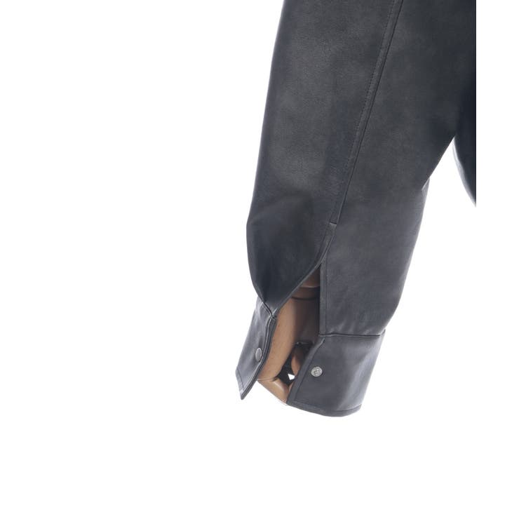 ファー付合成皮革ブルゾン | axes femme | 詳細画像18 