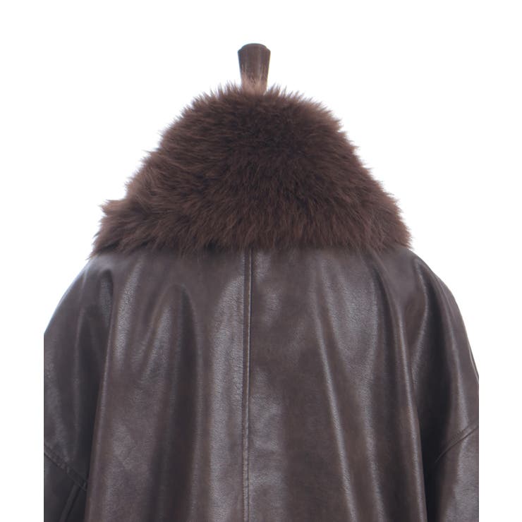 ファー付合成皮革ブルゾン | axes femme | 詳細画像28 