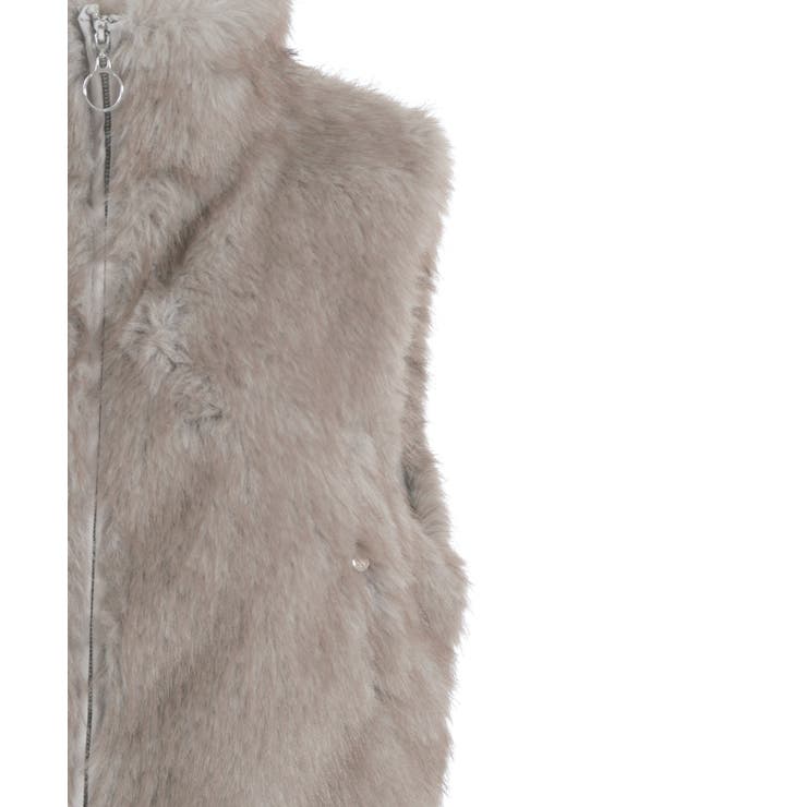 ミックスファーベスト | axes femme | 詳細画像14 