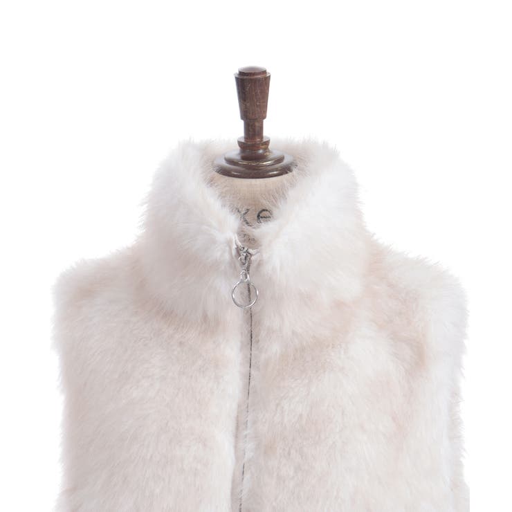 ミックスファーベスト | axes femme | 詳細画像18 