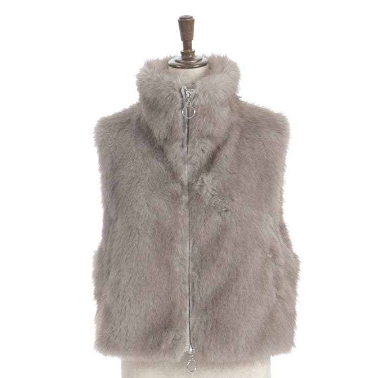 ミックスファーベスト | axes femme | 詳細画像7 