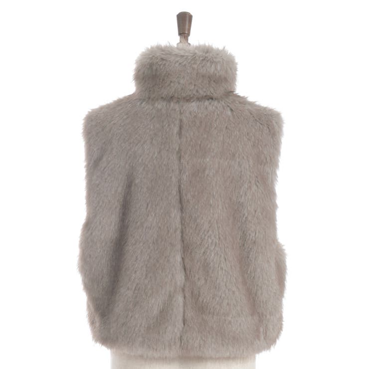 ミックスファーベスト | axes femme | 詳細画像9 