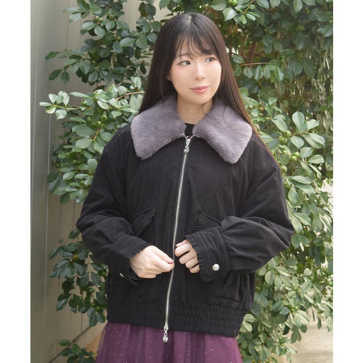 ファー襟コーデュロイコート | axes femme | 詳細画像11 