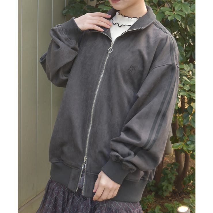 チャコール | スエポンロングトラックジャケット | axes femme