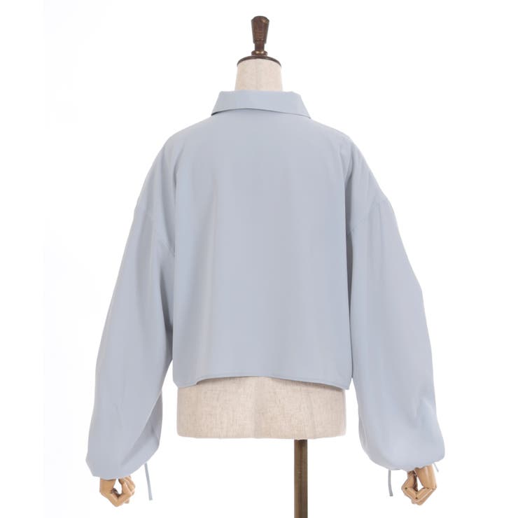 ドロスト袖ショートシャツ[品番：IGAW0004761]｜axes femme