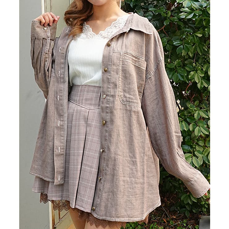 茶 | シアーデニムカラーシャツ | axes femme