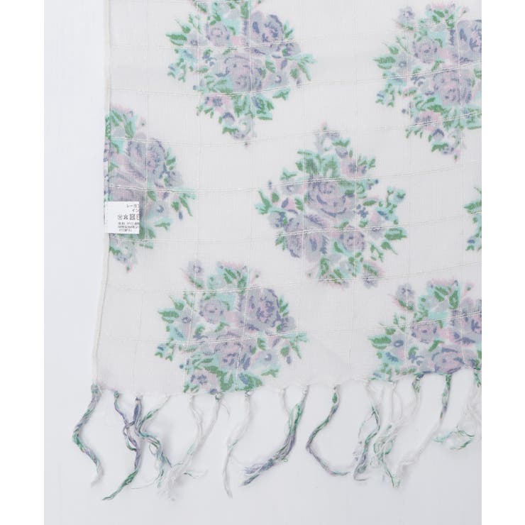 ブーケ柄プリントストール | axes femme | 詳細画像8 