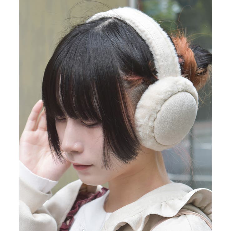 ２トーン折りたたみイヤーマフ | axes femme | 詳細画像1 