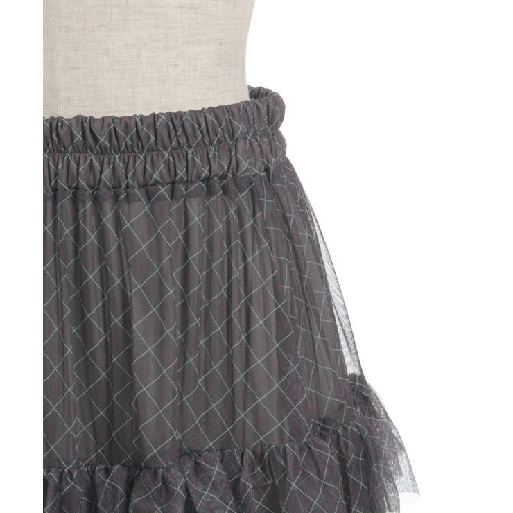 ペチ付フリルチュールスカート | axes femme | 詳細画像17 