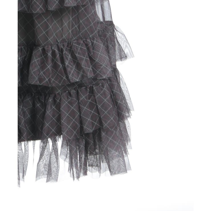 ペチ付フリルチュールスカート | axes femme | 詳細画像18 