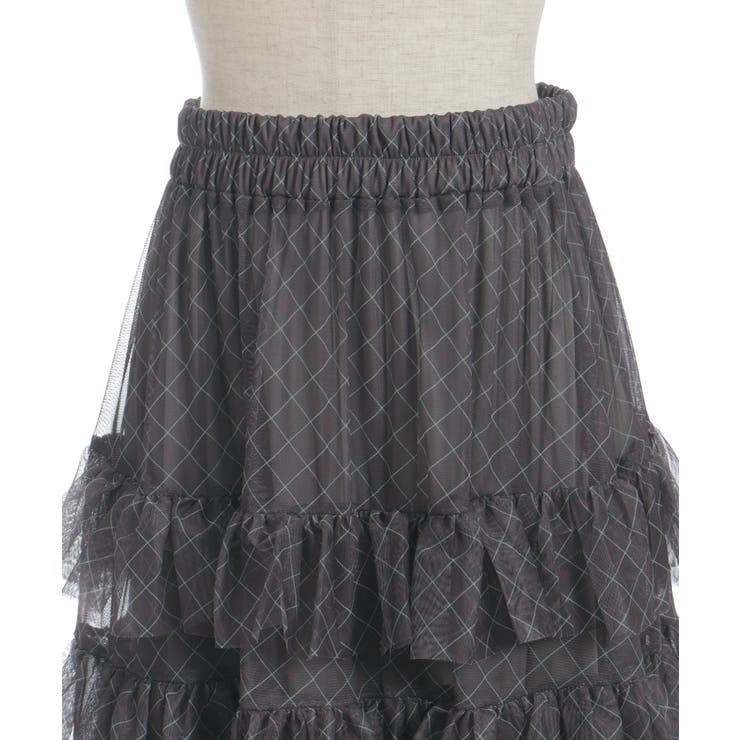 ペチ付フリルチュールスカート | axes femme | 詳細画像19 