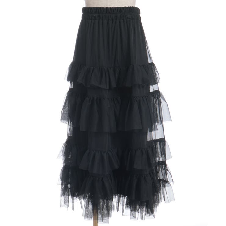 ペチ付フリルチュールスカート | axes femme | 詳細画像22 