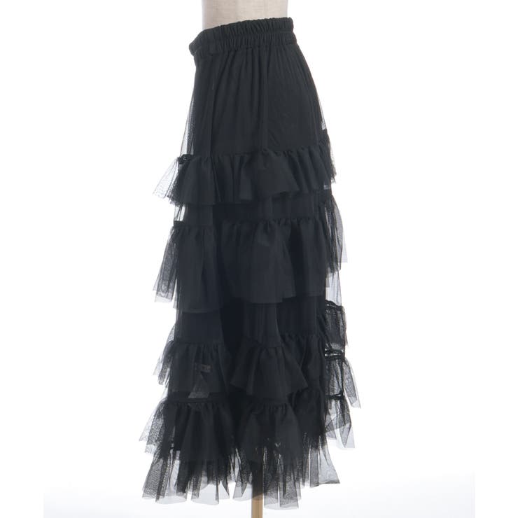 ペチ付フリルチュールスカート | axes femme | 詳細画像23 