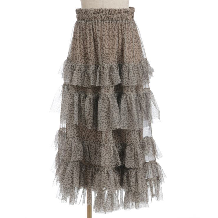 ペチ付フリルチュールスカート | axes femme | 詳細画像7 