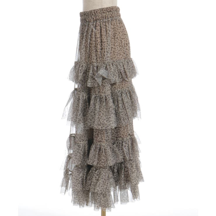 ペチ付フリルチュールスカート | axes femme | 詳細画像8 