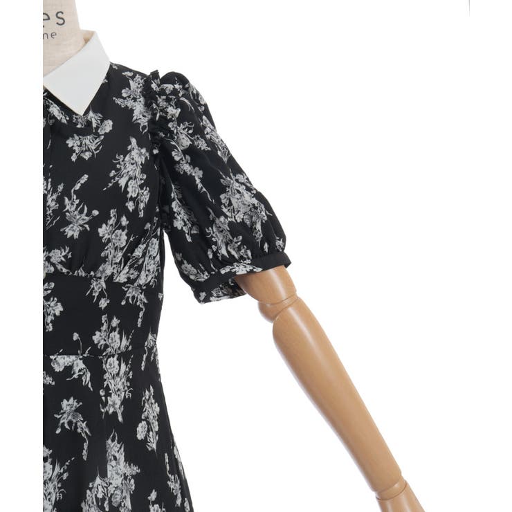 フラワー柄ハイウエストワンピース | axes femme | 詳細画像16 