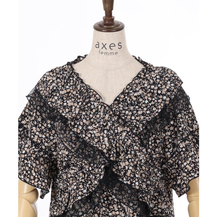 ２ＷＡＹフリル×チュールブラウス | axes femme | 詳細画像7 