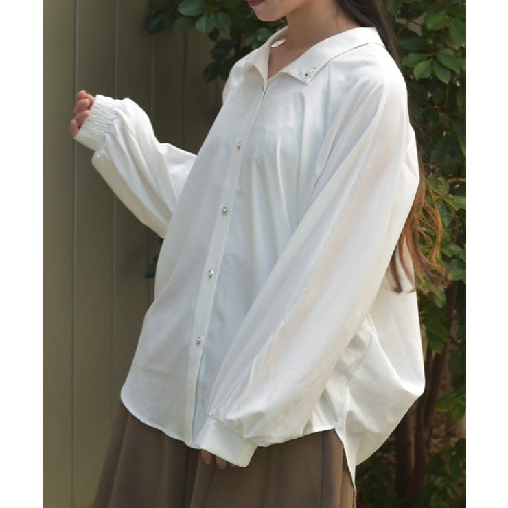 スキッパー風シャツチュニック | axes femme | 詳細画像10 